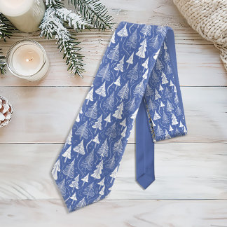 Corbata Patrón de Navidades azules#6 ID1009