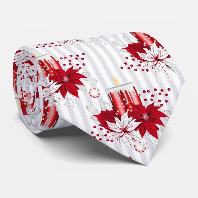 Corbata Patrón de Navidades de corte (Enrollado)