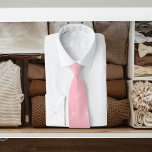 Corbata Patrón de nombre blanco rosado guión moderno<br><div class="desc">Personaliza y agrega tu nombre. Su nombre es el patrón,  escrito con un guión de estilo a mano a la moda. Fondo rosa,  texto blanco.</div>