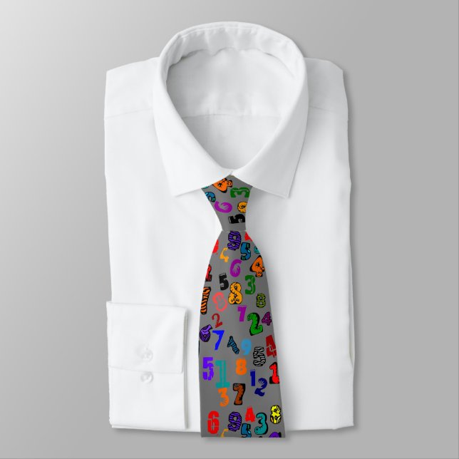 Corbata Patrón de número (Atado)
