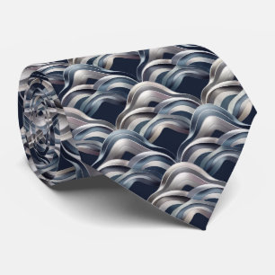 Corbata Patrón de Onda Abstracto Moderno