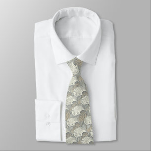 Corbata Patrón de ondas asiáticas NT