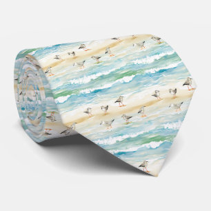 Corbata Patrón de orilla de chorlito costero (5)