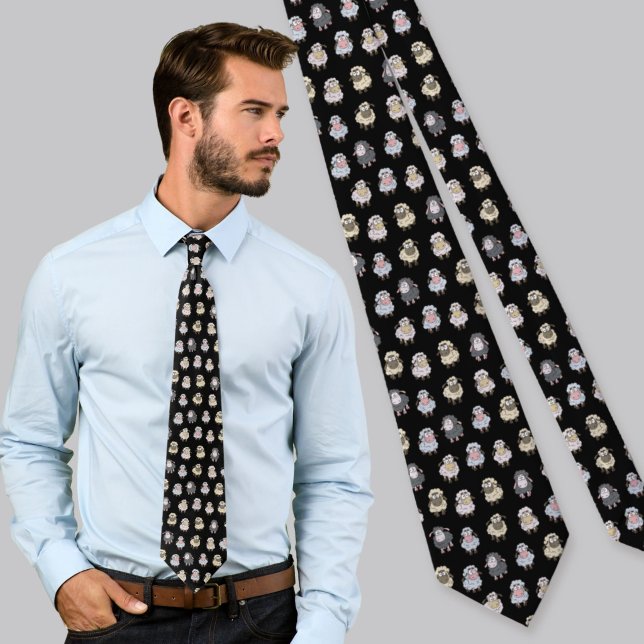 Corbata Patrón de ovejas (Subido por el creador)