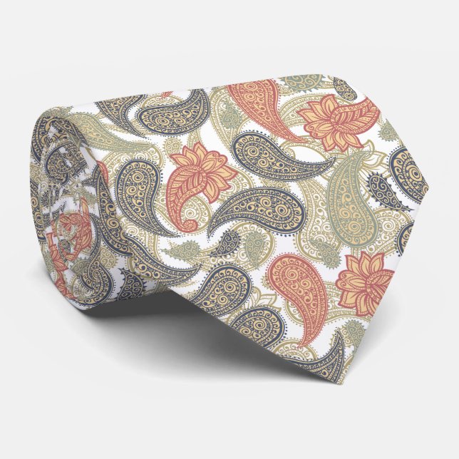 Corbata Patrón de Paisley (Enrollado)