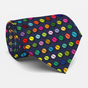 Corbata Patrón de pastillas multicolores