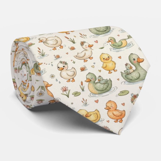 Corbata Patrón de Pato (Enrollado)