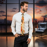 Corbata Patrón de patrón de abstracto geométrico de la Tie<br><div class="desc">Corbata de diseño moderno con un diseño de baldosas geométricas abstractas en colores cálidos de terra y tierra. Este diseño es un patrón y se puede rotar o escalar si lo desea.</div>