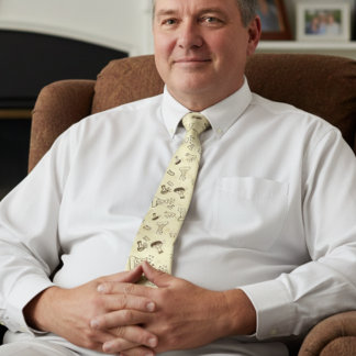 Corbata Patrón de patrón de química de la ciencia