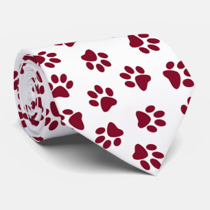 Corbata Patrón De Paws, Paws De Perro, Paws De Borgoña