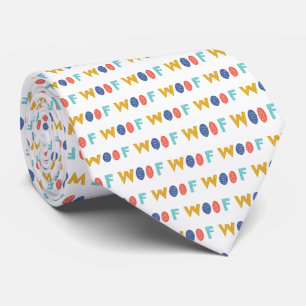Corbata Patrón de perro divertido