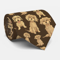 Patrón de perro Marrón labradoodle goldendoodle