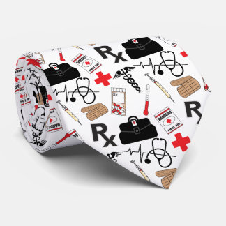 Corbata Patrón de personal de hospital