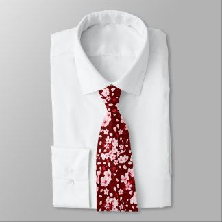 Corbata Patrón de Petales Sakurafubuki