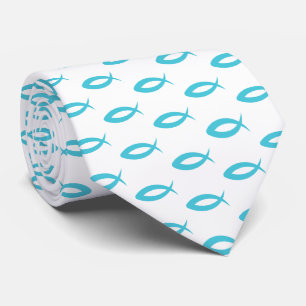 Corbata Patrón de pez de Jesús