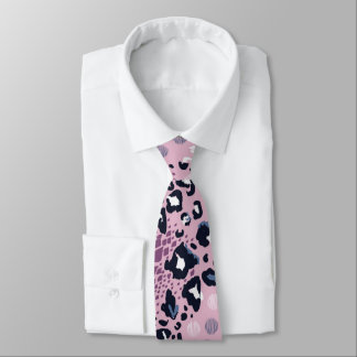 Corbata Patrón de piel de leopardo colorido