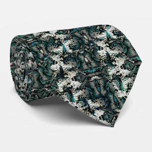 Corbata Patrón de piel de serpiente