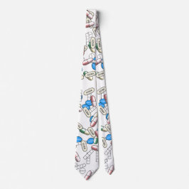 Corbata Patrón de píldoras dispersas