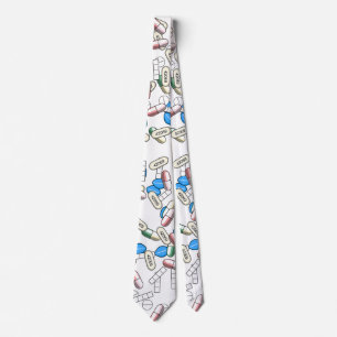 Corbata Patrón de píldoras dispersas