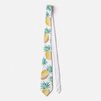 Corbata Patrón de piña tropical Aloha