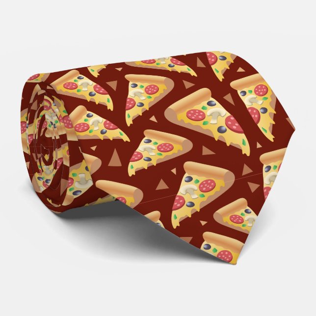 Corbata patrón de pizzas frescas (Enrollado)