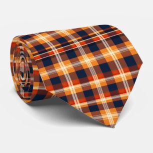 Corbata Patrón de plaid estacional de otoño en mosaico