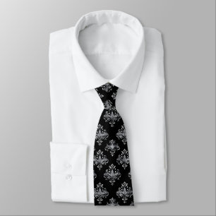 Corbata Patrón de plata gris