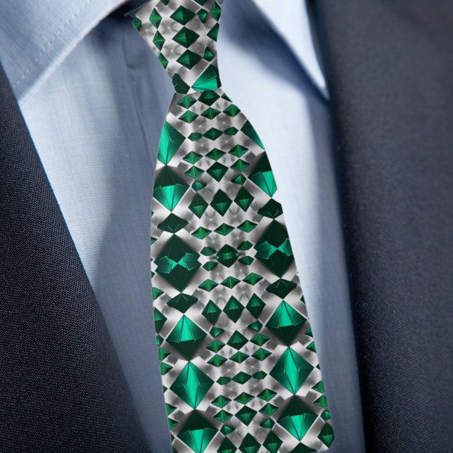 Corbata Patrón de plata y esmeralda (Subido por el creador)