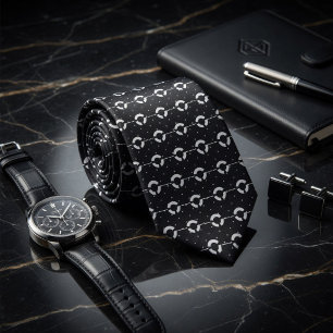 Corbata Patrón de punto retro de órbita cósmica