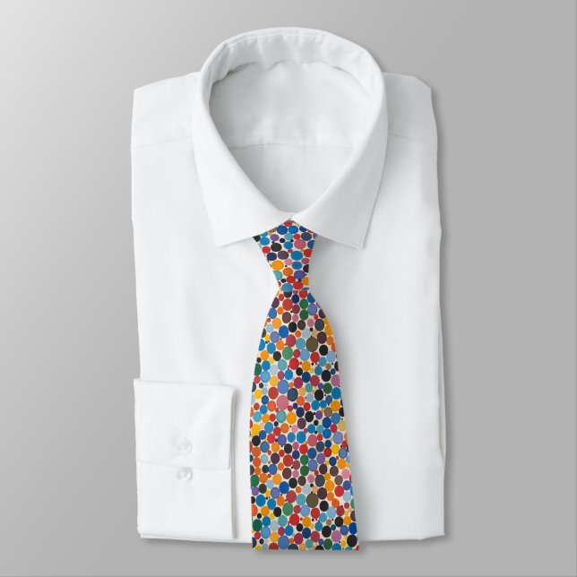 Corbata Patrón de puntos coloridos (Atado)