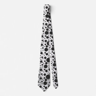 Corbata Patrón de puntos de polka negro de Kohl