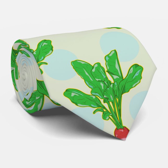 Corbata Patrón de rábano Puntos de polka (Enrollado)