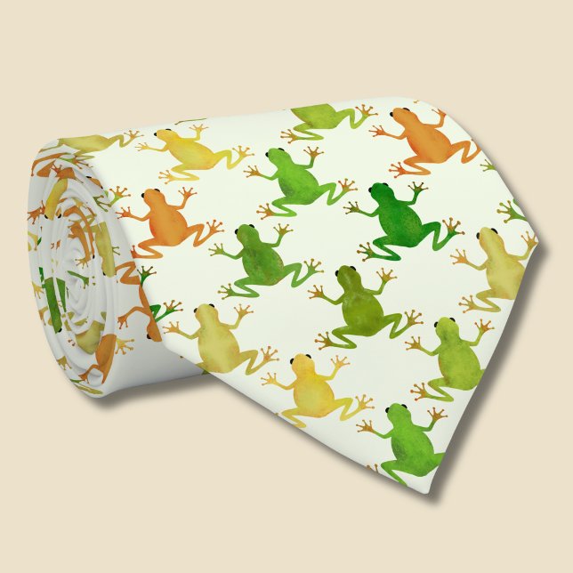 Corbata Patrón de rana (Frog pattern tie)