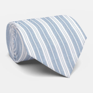 Corbata Patrón de raya de helecho de espina de arenque azu