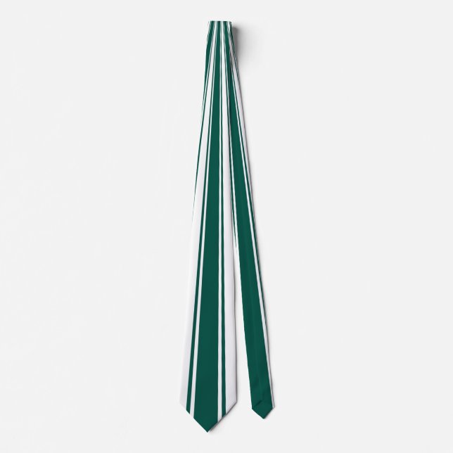 Corbata Patrón de raya funky verde turquesa (Anverso)