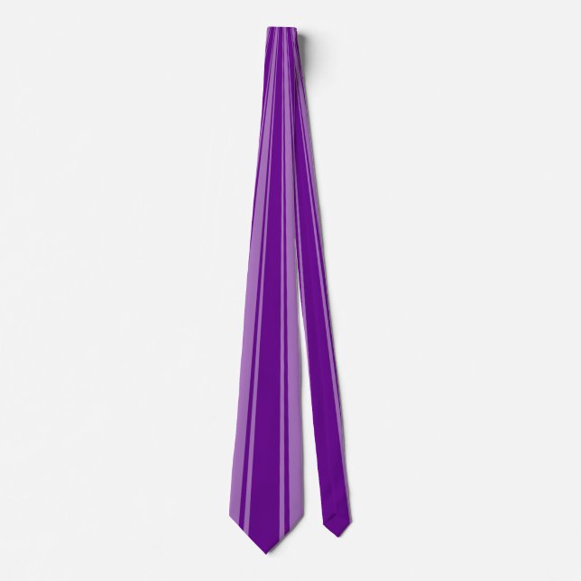 Corbata Patrón de raya morada (Anverso)