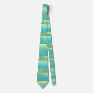 Corbata Patrón de rayas azul amarillo verde