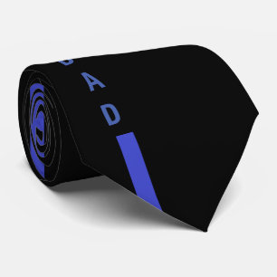 Corbata Patrón de rayas azules negras