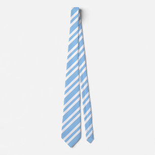 Corbata Patrón de rayas blancas y azules