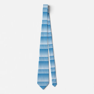 Corbata Patrón de rayas blancas y azules