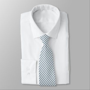 Corbata Patrón de rayas diagonales azules y blancas