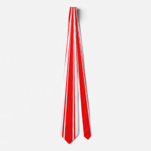 Corbata Patrón de rayas funky rojas