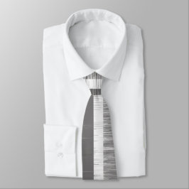 Corbata Patrón de rayas grises multicolor moderno pintura 