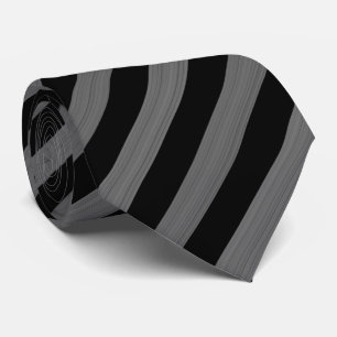 Corbata Patrón de rayas negras grises