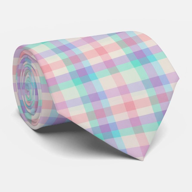 Corbata Patrón de Rayas Pastel (Enrollado)