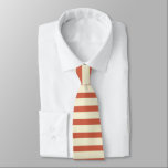 Corbata Patrón de rayas rojas y blancas<br><div class="desc">Esta linda corbata de cuello presenta un patrón vintage de rayas rojas y blancas. Gran idea de regalo.</div>