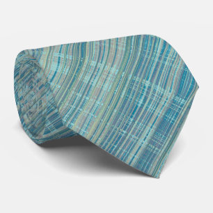 Corbata Patrón de rayas turquesa y azul