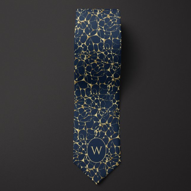 Corbata Patrón de red neuronal azul (Subido por el creador)