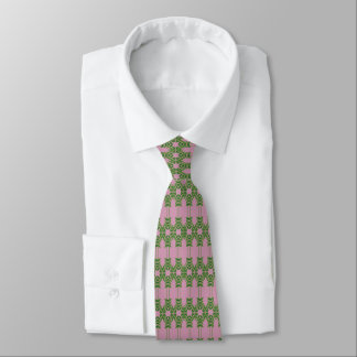 Corbata Patrón de reflejo de hoja verde