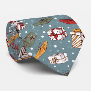 Corbata patrón de regalos de los navidades